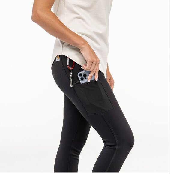 Carhartt Women's Force Lightweight Utility Legging in Black - Picture 5 of 9